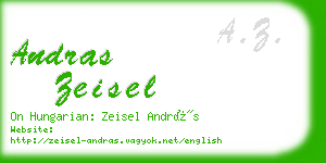 andras zeisel business card